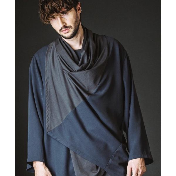 カーディガン 「NO ID.」Back Slit Multi Way Drape Gown / バック スリット マルチ WAY ドレープ ガウン