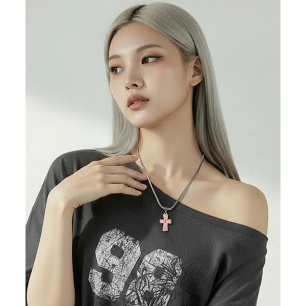 アレルギー対応 ネックレス 「Cr+ov（クローヴ）」シェルクロス ブレードチェーンネックレス cro-neck-36-2「RBTS」 メンズ レディース