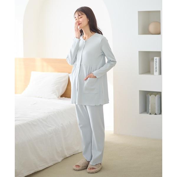 ZOZO問い合わせ番号:103776901ショップ:cross marche，クロスマルシェブランド:Rosemadame，ローズマダム商品名:フライスパジャマ/ルームウェア/上下セット(産前・産後対応 マタニティ＆授乳服)カテゴリ:ママ＆...