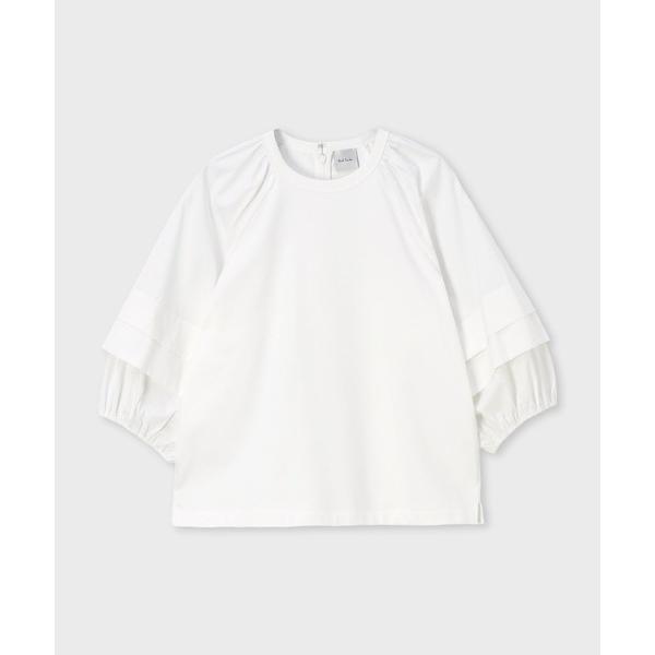 tシャツ ウィメンズ フラップスリーブ コンビネーション カットソー / 165120 J281 レディース