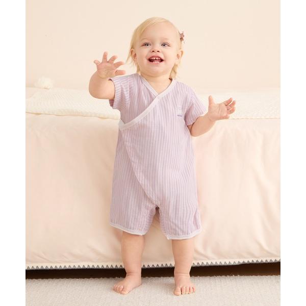 『タイムセール実施中』※このアイテムは返品・交換対象外商品です。ZOZO問い合わせ番号:103857116ショップ:Combi mini，コンビミニブランド:combimini，コンビミニ商品名:ベビさらオール（先染めストライプ・先染めチェ...