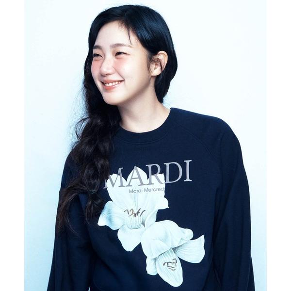 トレーナー スウェット SWEATSHIRT RAGLAN LILIES / スウェット シャツ ラグラン リリー レディース