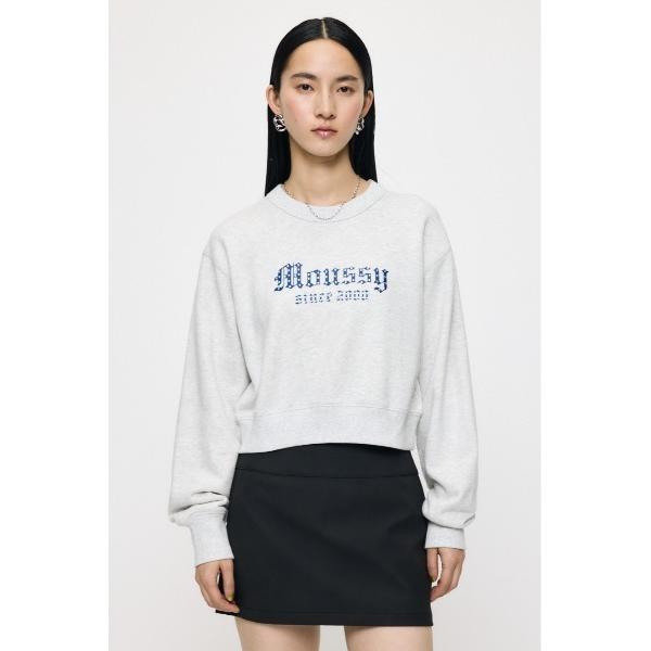 トレーナー スウェット 「26年SS新作」MOUSSY CLASSIC STONE プルオーバー レディース