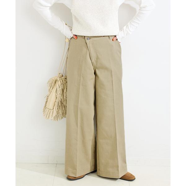 ワイドパンツ チノパン ウォッシャブル / DICKIES / ディッキーズ 別注 ウエストクロスパンツ レディース