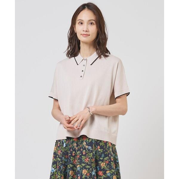 ニット セーター DRY COTTON ポロ ニット レディース