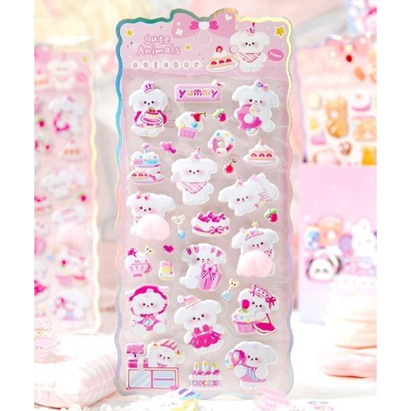 ZOZO問い合わせ番号:103942525ショップ:Bonjour Sagan，ボンジュールサガンブランド:LAC-VERT，ラック・ヴェール，Bonjour Sagan，ボンジュールサガン商品名:アニマルぷにぷにモチーフシールカテゴリ:雑...