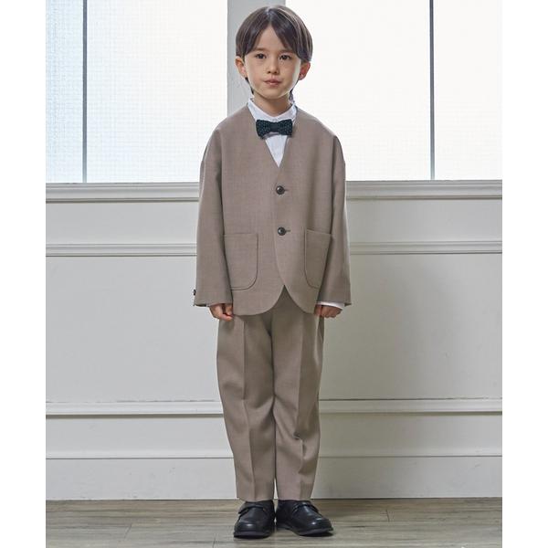 ZOZO問い合わせ番号:103978413ショップ:petit main，プティマインブランド:petit main，プティマイン商品名:【セミフォーマル】ノーカラーJK+ロングパンツセットカテゴリ:フォーマルスーツ/小物>スーツセッ...