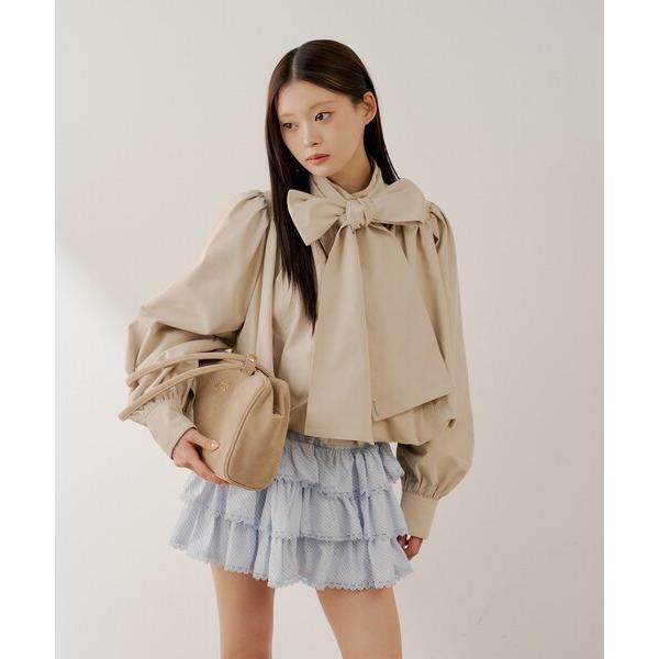 トレンチコート コート 「SALON by Chico」ショート丈バルーントレンチコート レディース