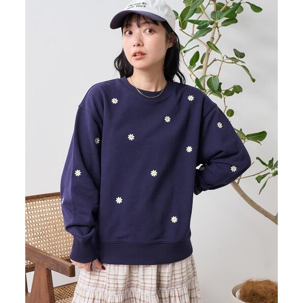 「FREAK'S STORE」 スウェットカットソー フリ- ネイビー レディース