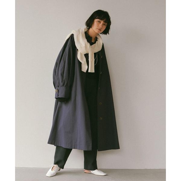 「ETRE TOKYO」 ステンカラーコート S ネイビー レディース