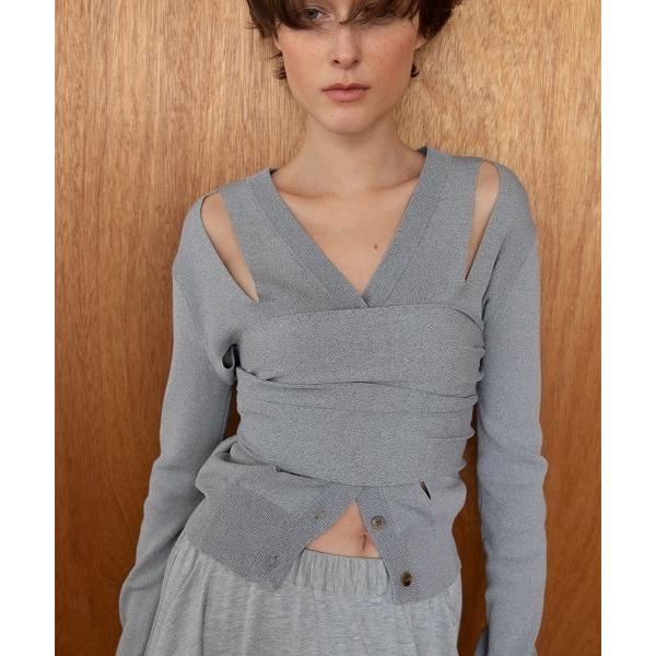 カーディガン Ribbon Tie Dry-touch Cardigan / リボンタイドライタッチカーディガン レディース