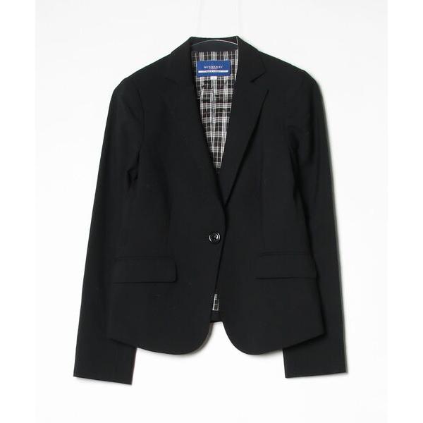 「BURBERRY BLUE LABEL」 テーラードジャケット 38 ブラック レディース