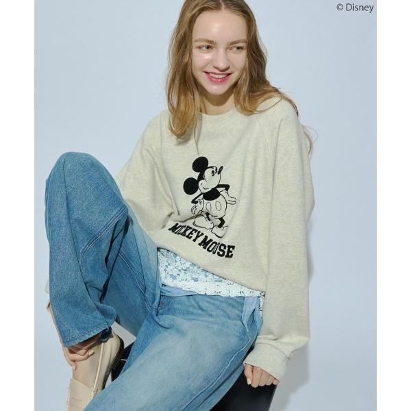トレーナー スウェット 「Mickey＆Friends」ビンテージ風スウェット レディース