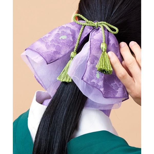 ヘアゴム 「倭物やカヤ」芍薬結び髪飾り