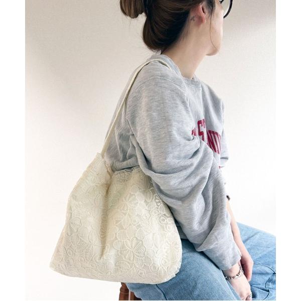 ショルダーバッグ バッグ lus. オーガンジー刺繍　レースワンハンドルショルダーバッグ レディース