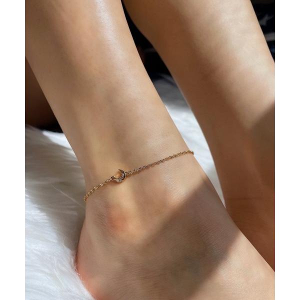 アレルギー対応 アンクレット MINI crescent anklet/「ハワイアンジュエリー」「サージカルステンレス」「金属アレルギー対応」「IRIEBEACH / アイリービ…