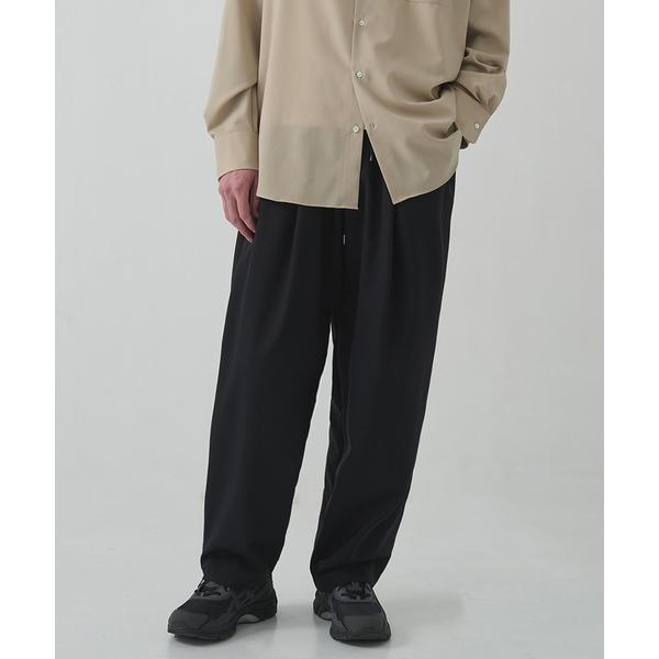 スラックス 「MARKAWARE/マーカウェア」DOUBLE PLEATED EASY TROUSERS メンズ