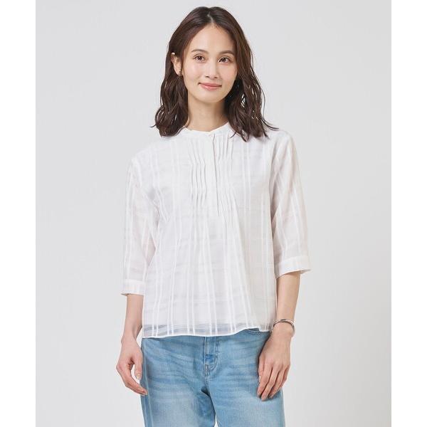 tシャツ シアーチェック カットソー レディース