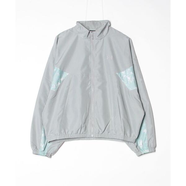 コート アウター アンダーアーマー  UAメッシュ ライナー ウーブン プリント フルジップ ジャケット レディース