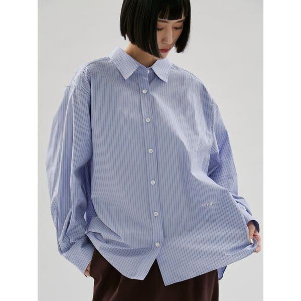 ブラウス シャツ 「ONLINE限定カラーあり」ストライプベーシックシャツ レディース