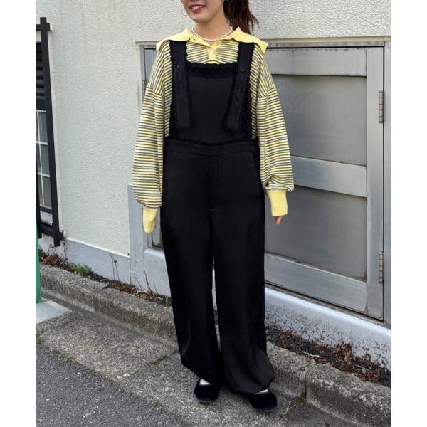 サロペット オーバーオール 「HELLO.SANFRANCISCO/ハローサンフランシスコ」レースサテンオーバーオール レディース