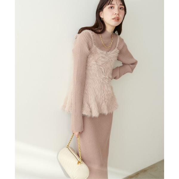 「natural couture」 セットアップ FREE ピンクベージュ レディース
