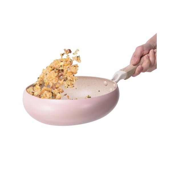 鍋 ちゃーぱん マーブルダイヤモンド加工IH対応フライパン24cm