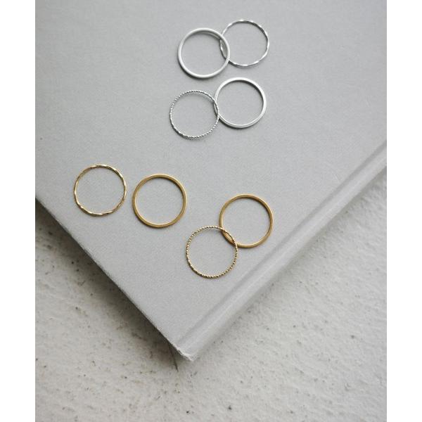 アレルギー対応 指輪 リング 「金属アレルギー対応/ステンレス」 4set ring レディース