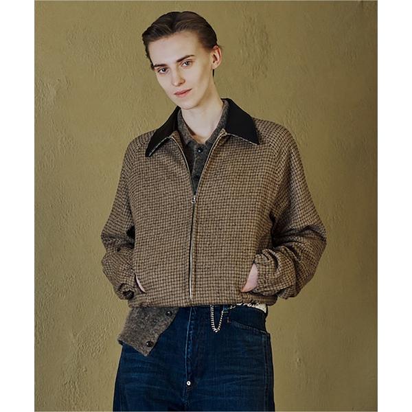 ブルゾン アウター LEATHER COLLAR SHORT JACKET メンズ レディース