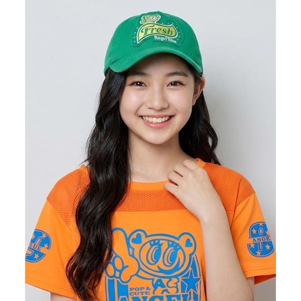 キャップ 帽子 「エンジェルブルー」アップリケキャップ キッズ 子供 女の子