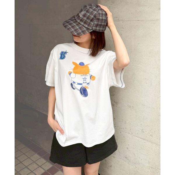 tシャツ 半袖 「横浜DeNAベイスターズ」 USEDプリント BIGTEE レディース