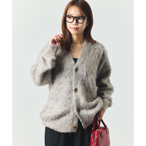 「FREAK'S STORE」 ニットカーディガン LARGE ベージュ メンズ