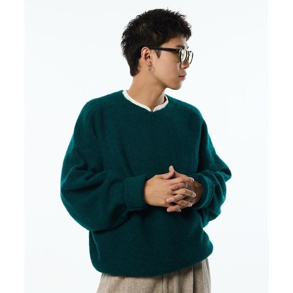 「THE BOLDMAN」 長袖ニット MEDIUM グリーン メンズ