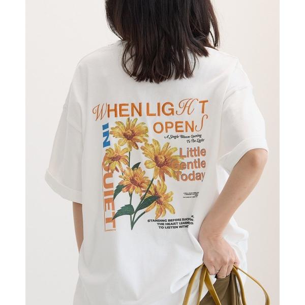 tシャツ 半袖 「UNISEX」マーガレットT バックプリント / 刺繍 レディース メンズ