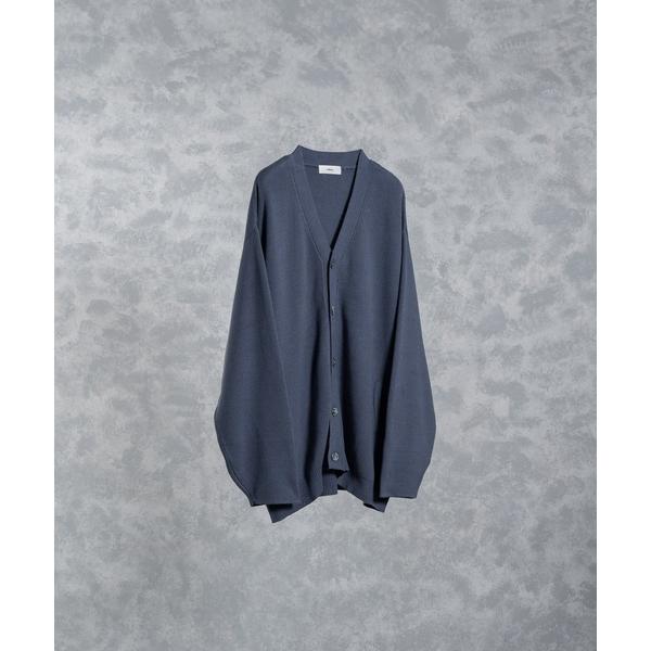 「ADRER」 ニットカーディガン SMALL ブルー メンズ