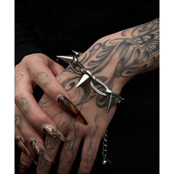 ブレスレット 「Never mind the XU」spike bracelet 2 / 「ネバーマインド ザ エックスユー」スパイクブレスレット メンズ レディース