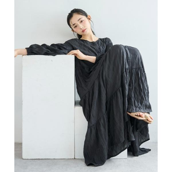 ワンピース 3WAY ティアード ワンピース / ワッシャー加工「586136」