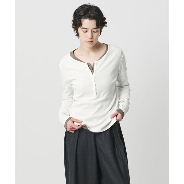 ヘンリーネック tシャツ 「MARW UNITED ARROWS」ヘンリーネック ロングスリーブ カットソー 接触冷感 レディース