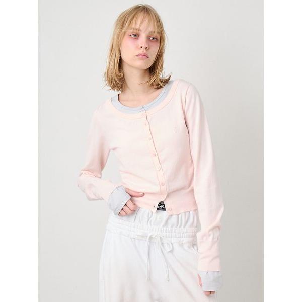 カーディガン Layered Like Cardigan/レイヤードライクカーディガン レディース