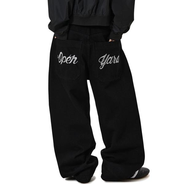 ジーンズ 「OY/オーワイ」SCRIPTED WIDE VOLUME PANTS/スクリプテッドワイドボリューム パンツ メンズ レディース