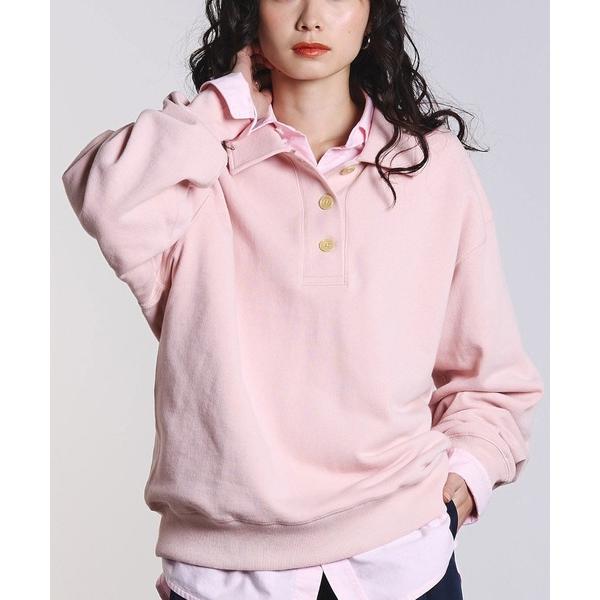 トレーナー スウェット HALF BUTTON PULLOVER レディース