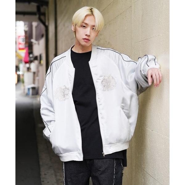 「G.O.C」 スカジャン MEDIUM ホワイト メンズ