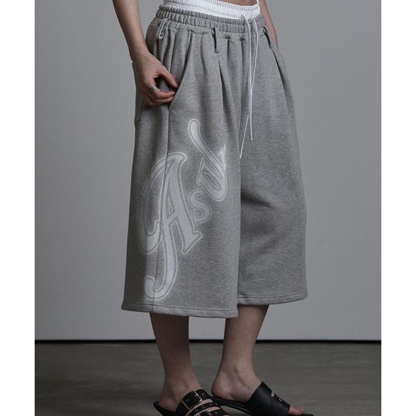 ワイドパンツ パンツ ASYOUAREサギング フレア バミューダ パンツ SAGGING FLARE BERMUDA PANTS レディース