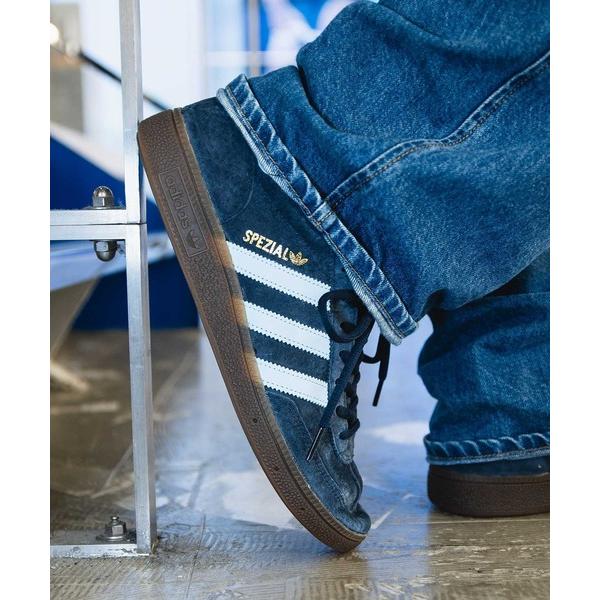 「adidas」 ローカットスニーカー 24.0cm ネイビー メンズ