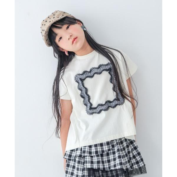 tシャツ フレームデザインTシャツ キッズ 子供服 女の子
