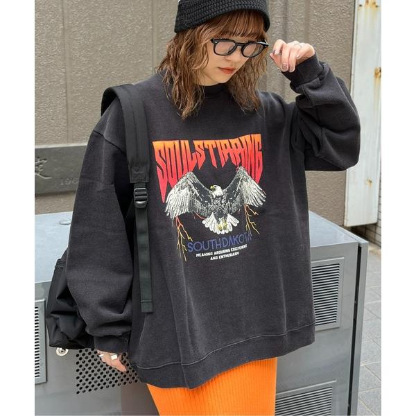 「CPCM」 スウェットカットソー MEDIUM チャコールグレー メンズ