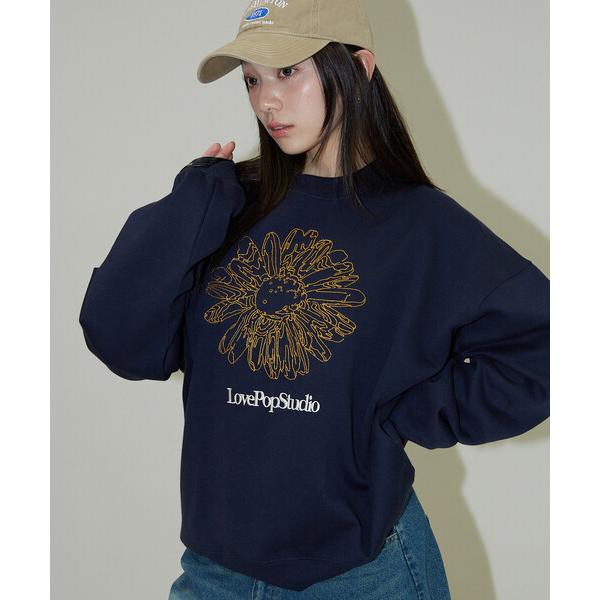 「PUBLUX」 スウェットカットソー MEDIUM ネイビー メンズ