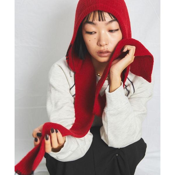 「uyu.」 ニットキャップ FREE レッド レディース