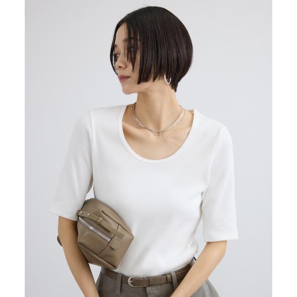 tシャツ プリマベールファームリーリブハーフスリーブTシャツ / UVケア・洗える・新色追加 レディース