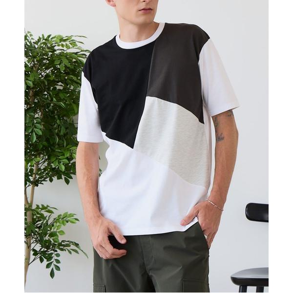 スマホショルダー tシャツ 「ZERO STAIN/ゼロステイン」汗染みの目立ちにくいTシャツ ZEROSTAIN 切り替えデザインTシャツ 防汚 UVカット 綿タッチ・厚手